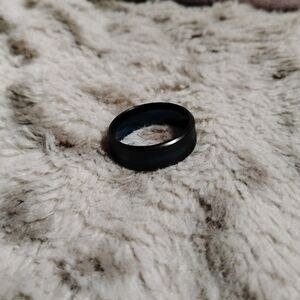 Black and dark blue size eleven cool mysterious men's ring
